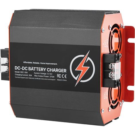 Chargeur batterie 12V 30A intelligent multi-étapes pour camping-cars, bateaux et véhicules, compatible plomb-acide lithium AGM GEL. (1/5)
