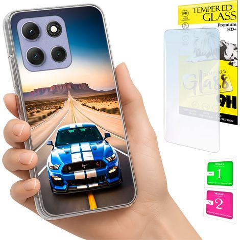 Funda para Motorola Moto G86 Power, carcasa trasera con foto y cristal 9H. (1/5)