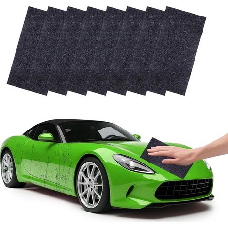 Mikrofasertücher – 8er-Set Nano-Glitzertücher – Professioneller Kratzerentferner Nanotechnologie Sofortiger Glanzeffekt (1/2)