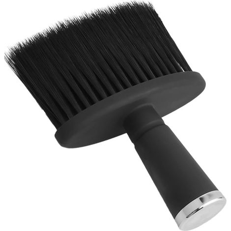 Brosse De Barbier - Poils Doux Pour Nettoyage Du Cou - Outil Professionnel Pour Salon Et Coiffeur - Noir (1/5)