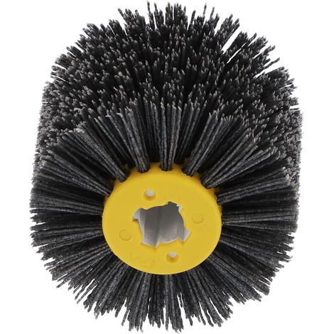 Brosse abrasive à tréfiler pour le polissage et le brunissage des meubles et sols en bois (1/5)