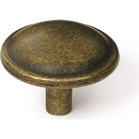 Pomo en zamak con acabado cuero, dimensiones: 32x32x24mm, Ø: 32mm -
