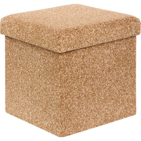Oxia pouf pieghevole 38x38cm ocra - Atmosphera créateur d'intérieur