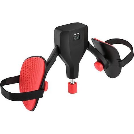Appareil de musculation des cuisses et du plancher pelvien avec résistance réglable, rotatif à 360°, pour le renforcement des jambes (noir). (1/5)
