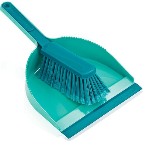 Kit recogedor y escobilla, verde (41401)