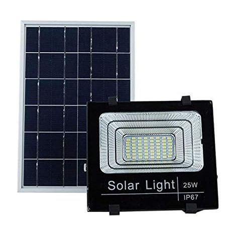 Solar Light 25 W Radio frecuencia con mando a distancia IP67 Street Jardín Exterior Iluminación LED Proyector de paneles solares (1/4)