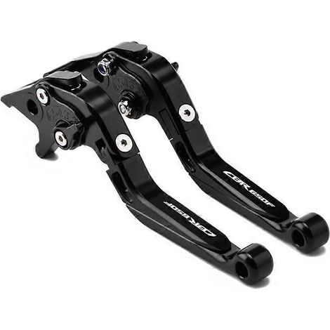 Convient pour Honda CB650F CBR650F : levier réglable en alliage d'aluminium modifié, guidon de frein, klaxon d'embrayage (CBR650F entièrement noir). (1/5)
