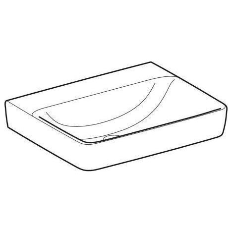 Geberit Renova Plan, Aufsatz-Waschtisch , 60x48 cm, ohne (1/5)