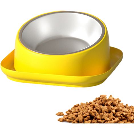 Gamelles inclinées pour chats, gamelle orthopédique anti-vomissements et anti-déversement surélevée pour chats (1/5)