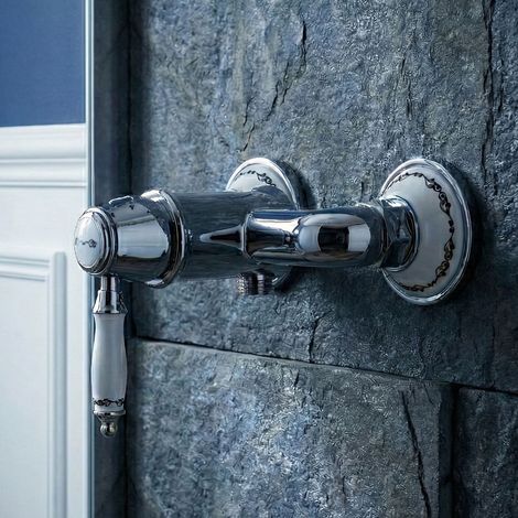 Robinet de douche PaulGurkes au design rétro, mélangeur monocommande