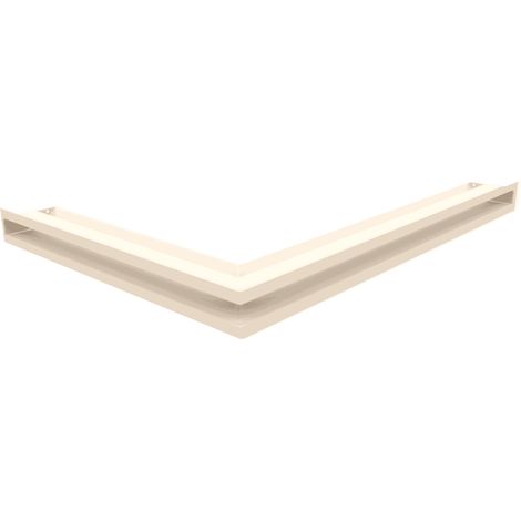 Eck-Lüftungsgitter LUFT rechts 54,7x76,6x6 Creme (1/5)