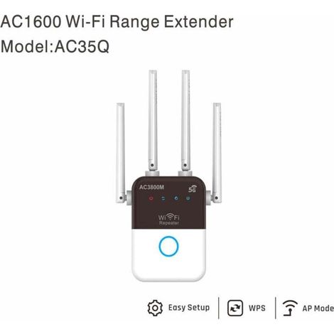 AC3800M Dualband-5G-Netzwerk-Repeater mit vier Antennen, AC35 WLAN-Signalverstärker