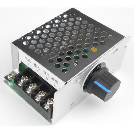 Régulateur de moteur monophasé 220V AC, variateur de vitesse du moteur du ventilateur, variateur d'intensité et régulateur de température à thyristor. (1/4)