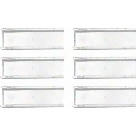 6 transparente Acryl-Wandhüllen für Schallplatten und Alben – Aufbewahrungs- und Präsentationsständer, 6er-Set (1/5)