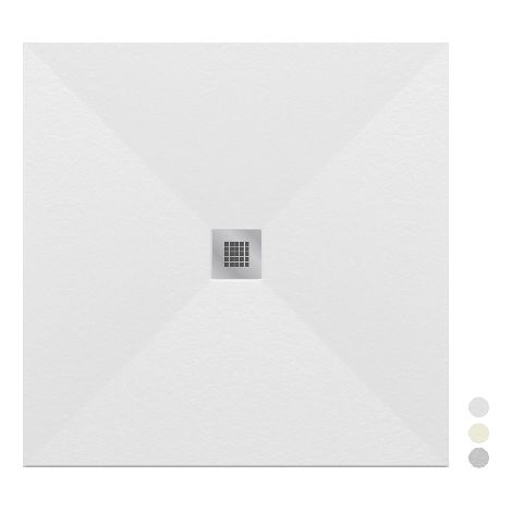 PIATTO DOCCIA LINEA BLISS QUADRO- Grigio chiaro 7035 - cm 80x80- LINPH- pezzi 1