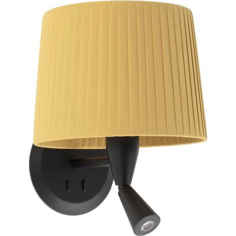 Faro SAMBA - Leselampe Wandleuchte Schwarz, E27