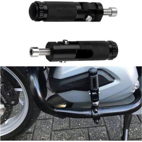 BelleRise - Repose-pieds de moto, pédales arrière en aluminium, accessoires pour cyclomoteurs, gauche et droite (1/5)