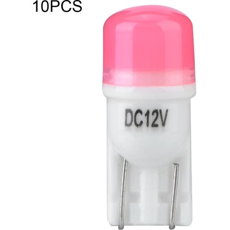 10 Ampoules LED 12V 8000K Rose Feu Clignotant Stationnement Porte Signalisation Indicateur Feu de Voiture Lot de 10 (1/5)