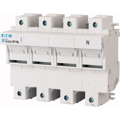 Interrupteur sectionneur à fusible 100 A 3 p+N dimensions 22 x 58 000192372 EATON VLCE22 3P+N