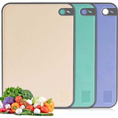 Ensemble 3 Planches à Découper Plastique Sans BPA