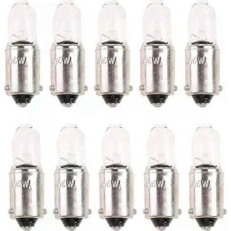 10 Stück Hochleistungs-LED-Lampen H6W 434 BAX9S 12V 6W für Fahrzeugscheinwerfer, Nebelscheinwerfer und Autozubehör D7YA (1/4)