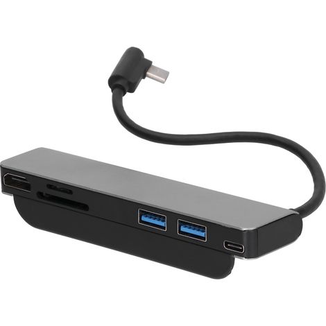 Station d'accueil USB-C 6-en-1 avec HDMI, ports USB, lecteur de carte et charge rapide PD (1/5)