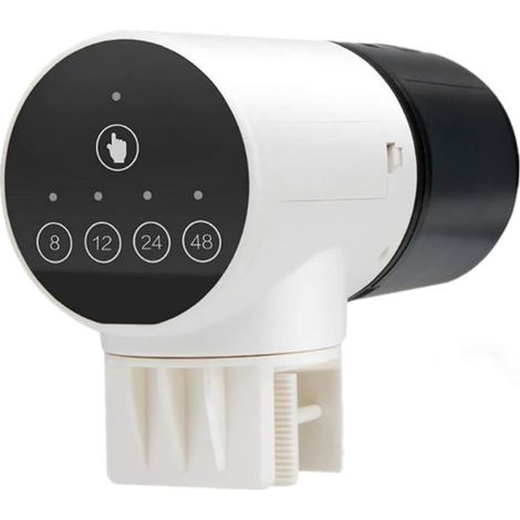 Distributeur automatique de nourriture pour poissons, distributeur automatique rotatif à 360° avec min (1/5)