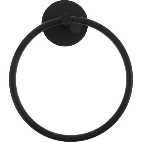 Porte serviettes rond noir (1/5)