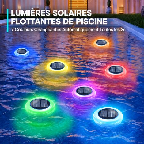 Purificateur d'eau solaire pour piscine avec éclairage ionisateur cuivre et argent en ABS réf 9072 1,2 kg – Livraison gratuite