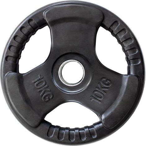 Disco olimpico rivestito in gomma da 10 kg TOK10 HMS (1/3)