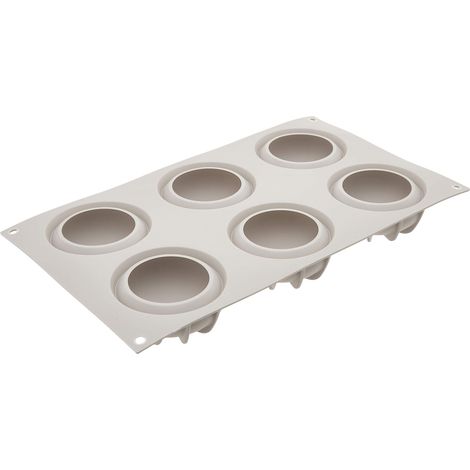 Silikomart Mini Goccia Stampo in Silicone Grigio 6 Cavità (1/2)