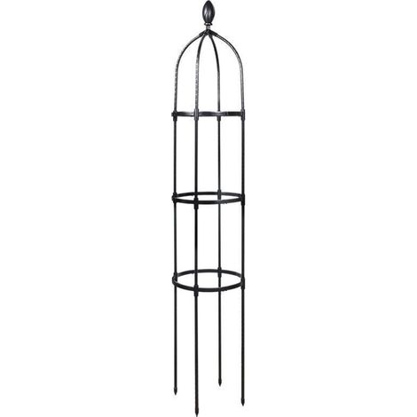 [JAMAIS UTILISÉ]Tuteur de Jardin 145 cm Colonne rosiers Support pour Plantes grimpantes Ø 31.7 cm Obélisque de Jardin