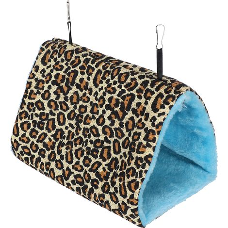 Hamac doux pour oiseaux, niche chaude suspendue pour animaux de compagnie, coussin pour cage, idéal pour l'hiver - Motif animal (1/5)