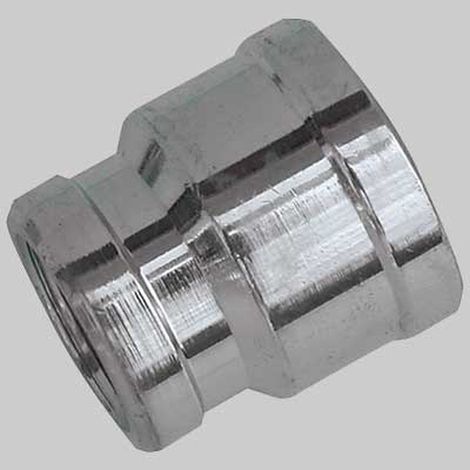 MANICOTTO RIDOTTO FEMMINA/FEMMINA OTTONE CROMATO - 1/2 X 3/8
