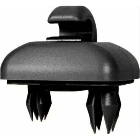 - Ganci per aletta parasole Audi, 2 pezzi neri, compatibili con i proprietari di Audi A1/A3/A4/A5/Q3/Q5/A7 -Crezuo