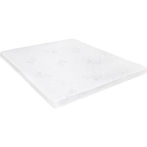 Sur-matelas 160 x 200 cm Mousse de gel 7 cm