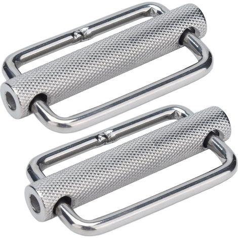 2-Piece Sliding Buckle, 316 Stainless Steel, Adjustable Roller Belt Buckles, Perfect for Collars, Straps, Bags and More for Dogs (1/5)