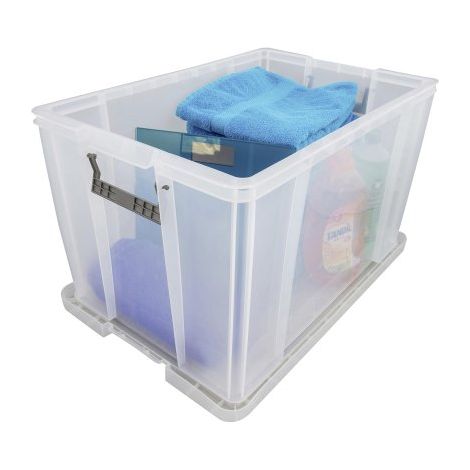Boîte de rangement plastique 85 L incolore (1/5)