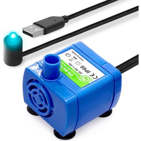Mini submersible pump 1.5 l/h, DR-DC160 W, USB DC 5 V, pet water dispenser, water pump (1/5)