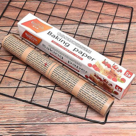 Papier sulfurisé double face en silicone pour barbecue, papier cuisson 5M, papier parchemin pour four (1/2)