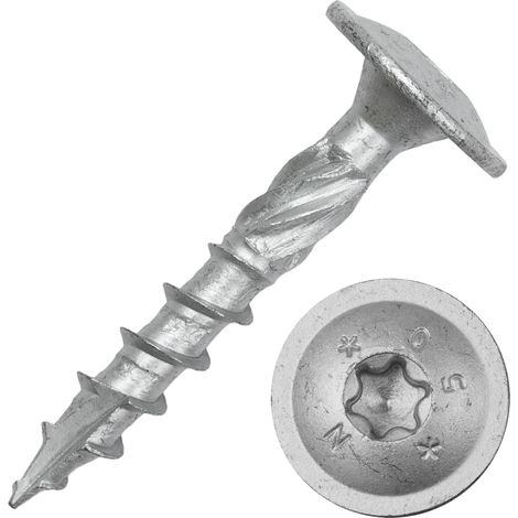 Pfostenträgerschrauben verzinkt 8 x 50 mm - pro 100 Stück