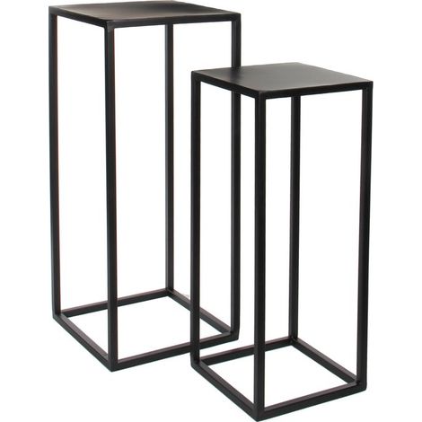 Mica Decorations Table d'appoint Noir H70xl30xL30cm (1/5)