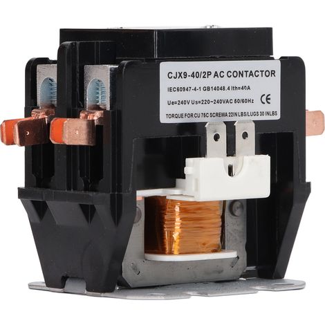 Ersatz-40A-2P-Klimaanlagenschütz mit Silberlegierungskontakt für 240V-Stromverteilungssteuergeräte (1/5)