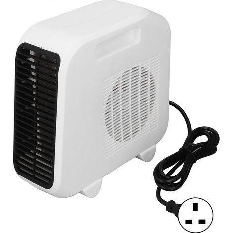 Radiateur électrique de bureau 1800W portable, 2 vitesses - Chauffage d'appoint pour maison et bureau, prise UK 220V (1/5)