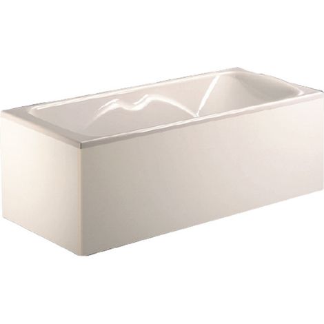 Habillage stratifié blanc pour baignoire 1m50. (1/2)