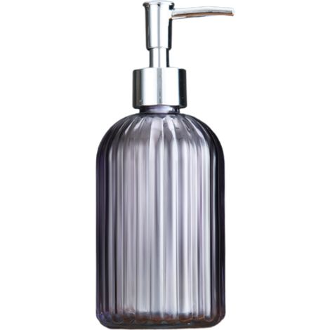 Flacone con dosatore galvanizzato [Modello Glass Luxe] Flacone per liquidi densi 400 ml (1/4)