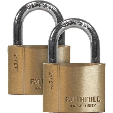 Brass Padlock Keyed Alike 2 X 40Mm (1/5)