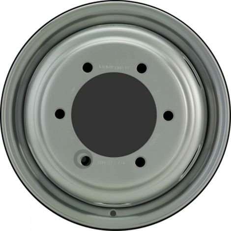 Jante tôle 16 pouces - 6 Trous - 6x16  6x205  ETHM132,0  AL161  argent