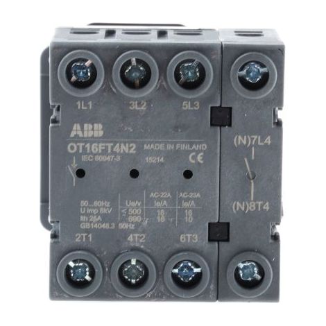 Coupe-circuit ABB, 4 P, 16A, 750V c.a. ( Prix pour 1 )