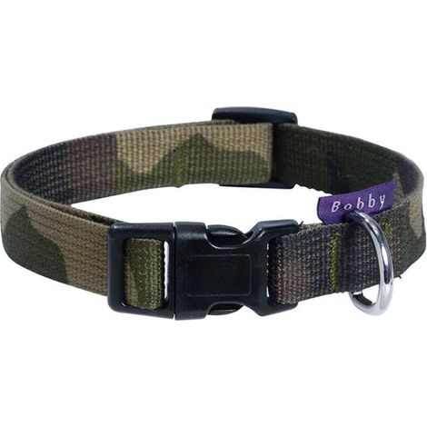 Collare in Nylon Camouflage XL Khaki 47-78x4 cm per Cani
